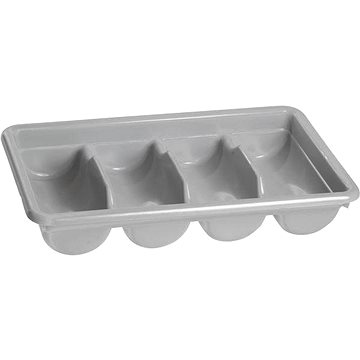 

Příborník plast 4 přihrádky šedý
