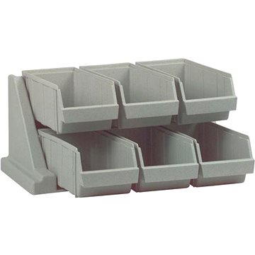 

Příborník plastový 6 přihrádek Cambro šedý
