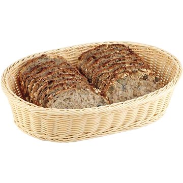 

Košík na pečivo oválný APS 23x17cm, béžový