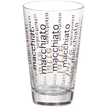 

Gastro Sklenice na kávu Latté Macchiato Conical 400 ml, s dekorem, 6 ks