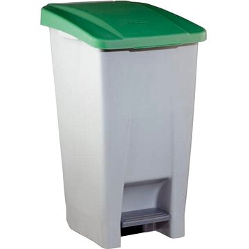 

Gastro Odpadkový koš nášlapný 60 l, šedá/zelená