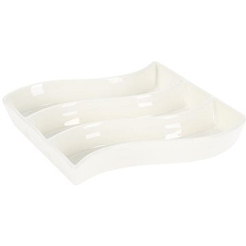 

H&L Porcelánová miska na olivy Wave, bílá