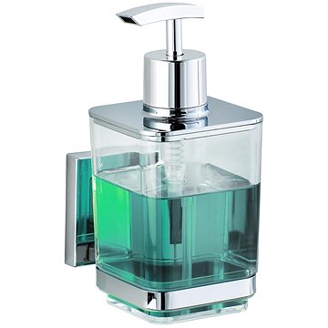 

WENKO BEZ VRTÁNÍ VacuumLoc QUADRO - Dávkovač mýdla, průhledný