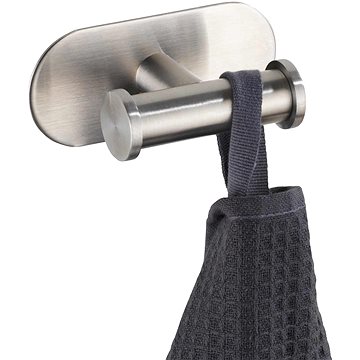 

WENKO BEZ VRTÁNÍ TurboLoc OREA MATT - Nástěnný háček dvojitý, matný