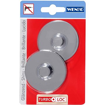 

WENKO BEZ VRTÁNÍ TurboLoc - 2 náhradní adaptéry, chromový