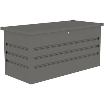 

G21 Denver metalický šedý plechový 400 l