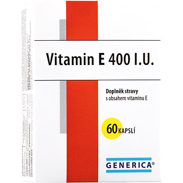 

Generica Vitamin E 400 mg 60 kapslí
