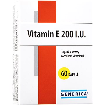

Generica Vitamin E 200 mg 60 kapslí