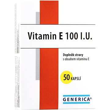 

Generica Vitamin E 100 mg 50 kapslí