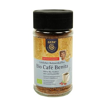 

Gepa Instantní káva Fairtrade BIO Benita Premium BEZ KOFEINU 100 g