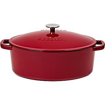 

Gerlach Litinový hrnec s pokl. NATUR 31 cm 5,5 l oválný burgundy