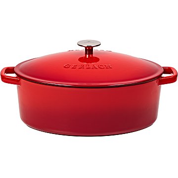 

Gerlach Litinový hrnec s pokl. NATUR 31 cm 5,5 l oválný červený