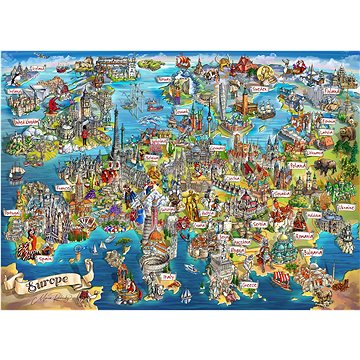

GIBSONS puzzle Putování po Evropě 1000 dílků