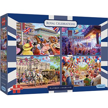 

GIBSONS puzzle Královské oslavy 4 × 500 dílků