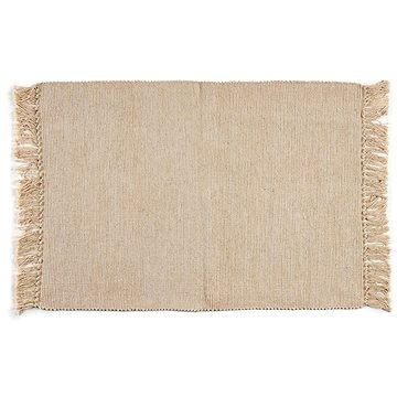 

Giftdecor Bavlněný koberec s třásněmi, béžová, 80 × 120 cm