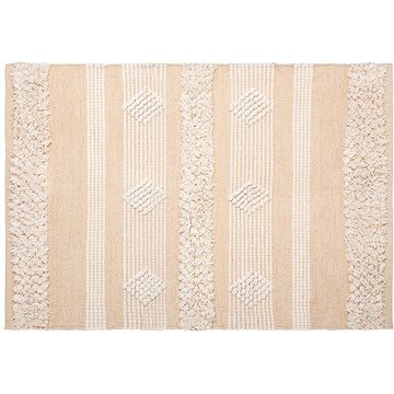 

ATMOSPHERA Béžový koberec Cot Sand, bavlna, boho, 60 × 90 cm