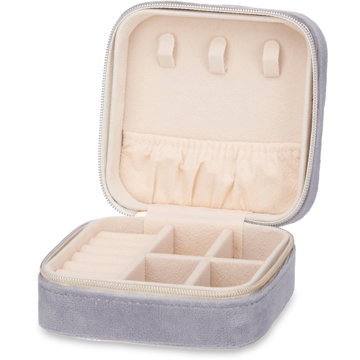 

Giftdecor Šperkovnice Velvet 10 × 10 × 5 cm, šedá