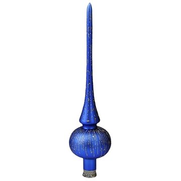 

DECOR BY GLASSOR Vánoční ozdoby - špice modrá