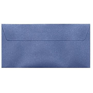 GALERIA PAPIERU Mika DL, 120 g/m2, modrá se třpytkami - balení 10 ks