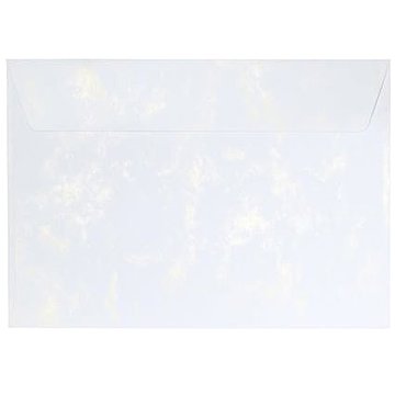 GALERIA PAPIERU Mramor C5, 120 g/m2, bílá/zlatá - balení 10 ks