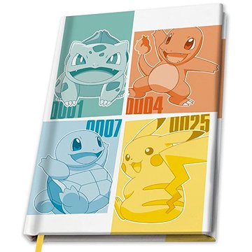Pokémon - Kanto starters - Zápisník A5