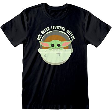 

Star Wars Mandalorian - Eat Sleep Levitate - tričko M