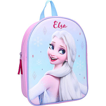 Frozen Ledové království Elsa 3D 29 cm, růžový - Dětský batoh
