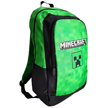 Minecraft školní - batoh, černozelený