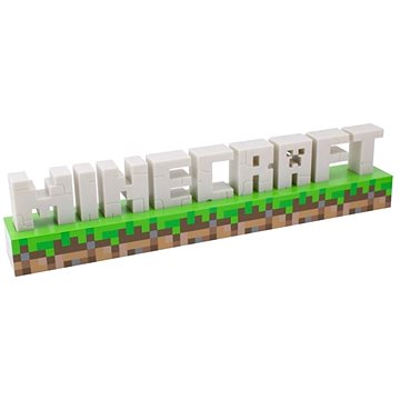 Minecraft - Logo - 3D lampa - Stolní lampa