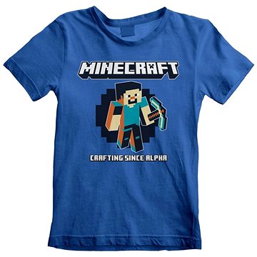 Minecraft - Crafting Since Alpha - dětské tričko 9-11 let - Tričko