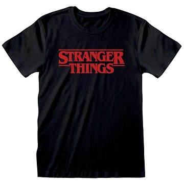 Stranger Things - Logo Black - tričko XXL - Tričko