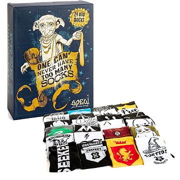 

Adventní kalendář Harry Potter Dobby - 12 párů ponožek