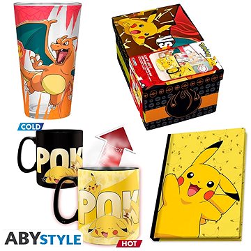 Pokémon - proměňovací hrnek, sklenice, zápisník