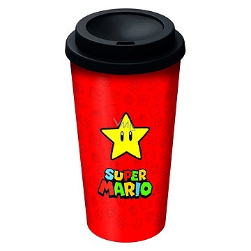 Super Mario - Star - cestovní hrnek