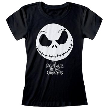 Disney Nightmare Before Christmas: Face Of Jack And Logo - dámské tričko M
