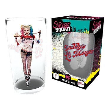 

DC Comics Suicide Squad: Harley Stand - sklenice z čirého skla