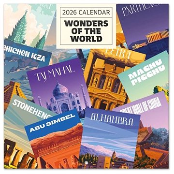 Travel: Wonders of the World - Nástěnný kalendář 2026