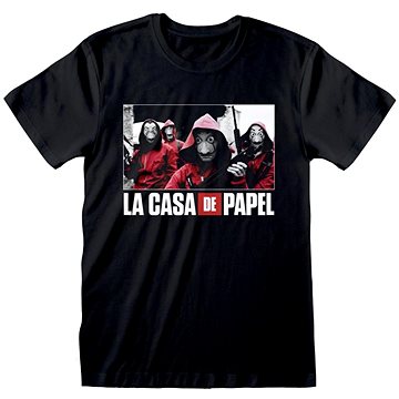 La Casa De Papel - Photo And Logo - tričko XL - Tričko