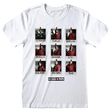 La Casa De Papel - Polaroid - tričko XL  - Tričko