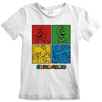 Super Mario - Squares - dětské tričko - 9-11 let