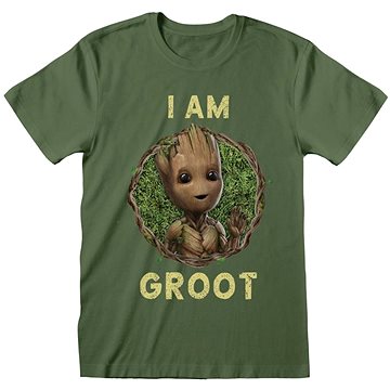 Marvel|Guardians Of The Galaxy|Strážci galaxie -  I Am Groot Badge  - tričko XXL