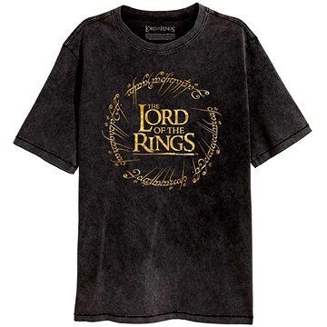 Lord Of The Rings|Pán prstenů - Gold Foil Logo - tričko M 