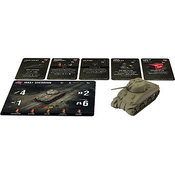 World of Tanks Miniatures - Game Expansion – M4A1 75 mm Sherman