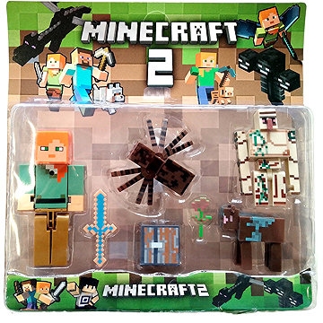 

Toybit Kolekce figurek Minecraft Alex a Golem sada 7 ks