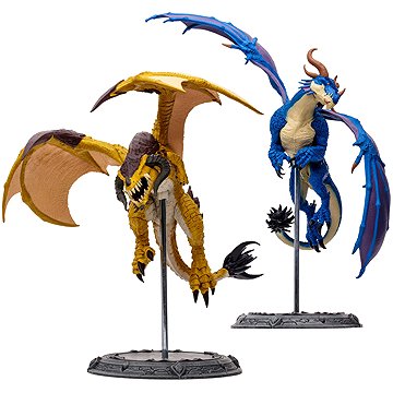 World of Warcraft - Bronze Proto-Drake and Blue Highland Drake - akční figurka