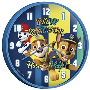 

Paw Patrol Here To Help Nástěnné hodiny
