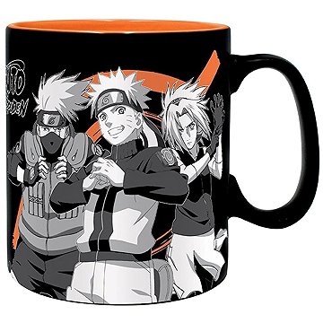 Naruto Shippuden - Group black & white- Hrnek