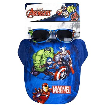 Marvel Avengers: Heroes - Dětský set kšiltovka s brýlemi