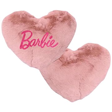 

Barbie Main Pink Logo Polštář ve tvaru srdce
