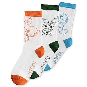 

Pokémon: Main Crew - ponožky, set 3 párů
